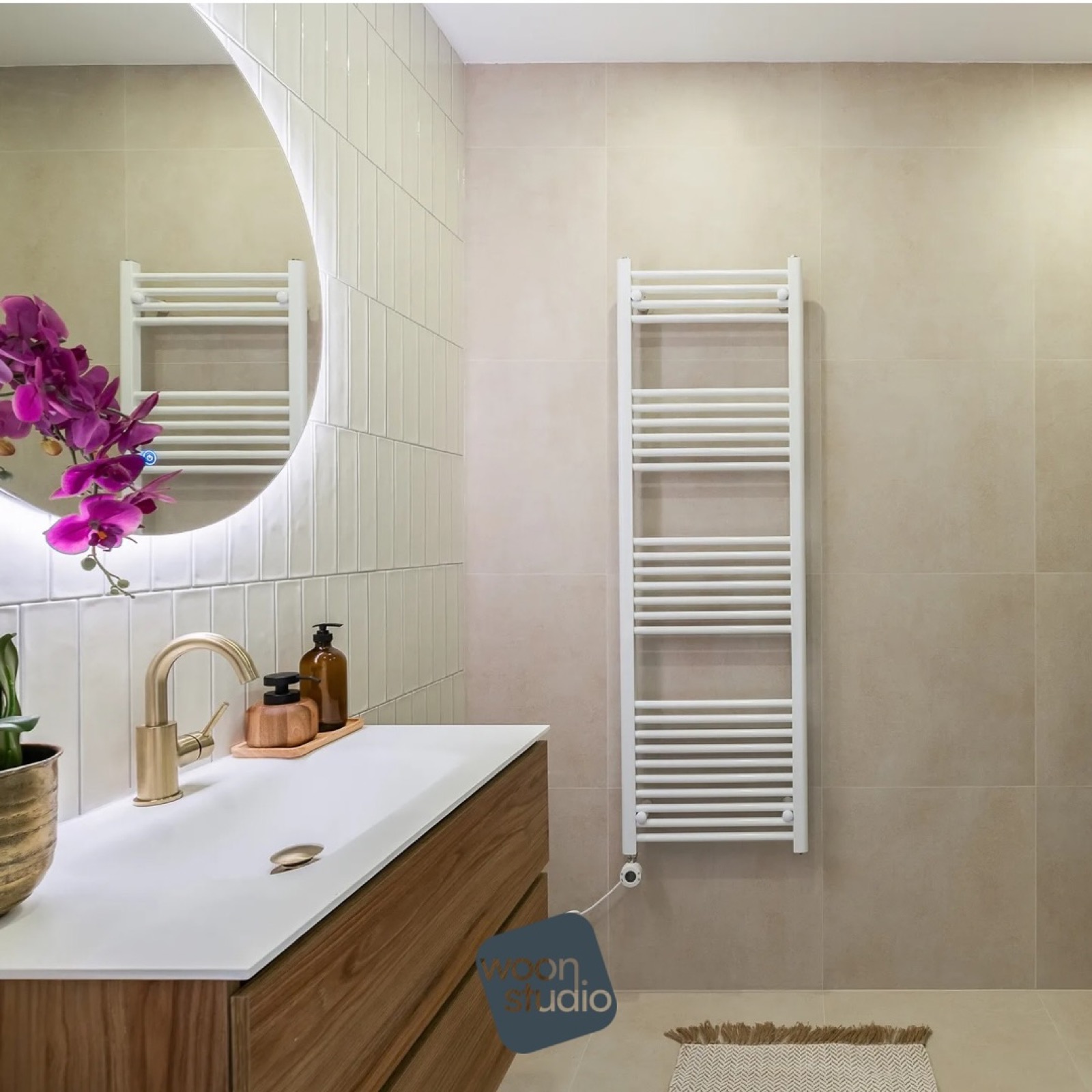 Droom jij van een badkamer met een luxe, natuurlijke uitstraling?🤩Bij Woonstudio creër...