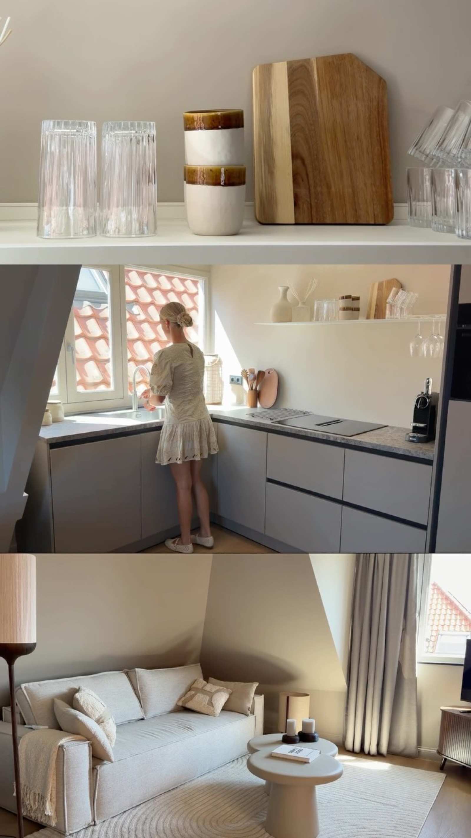 Taupe, tijdloos en stijlvol 🤎Een keuken waarin rust en luxe perfect samenkomen.Afgewer...